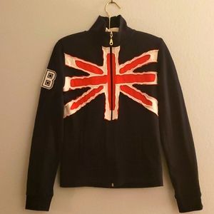 Union Jack Zip Sweatshirt